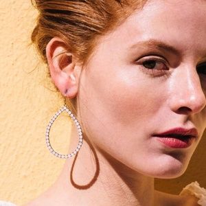 Loren Hope White Opal Emilia Hoops